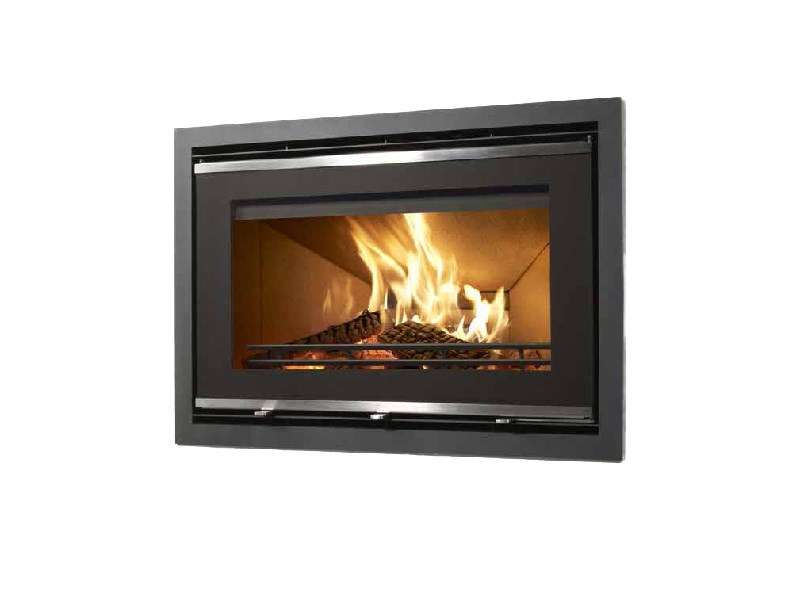 Westfire Uniq 32 peisinnsats m/smal ramme, glassfront