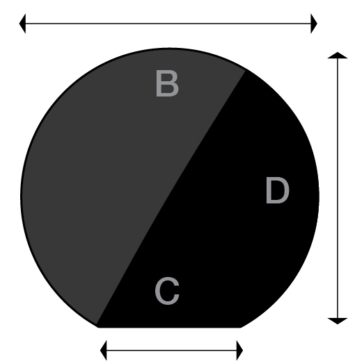 Underlagsplate E Emalje, Sort/Grå