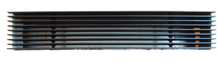 Ventilrist, stål, sort