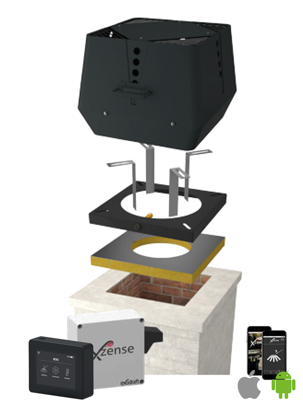 Exodraft røyksugerpakke 6 RSV-012 / Xzense