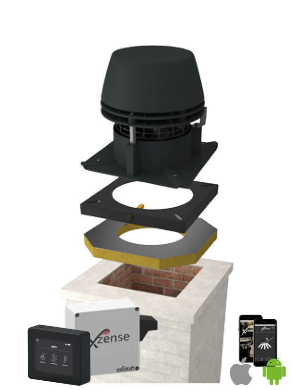 Exodraft røyksugerpakke 5 RS-012 / Xzense