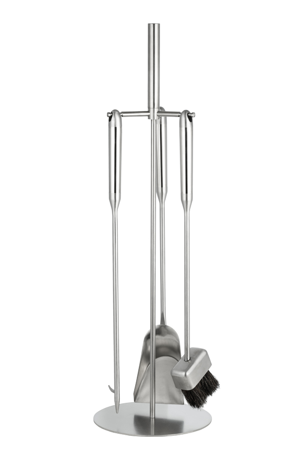 Peissett 3 deler med h&#229;ndtak i st&#229;l 