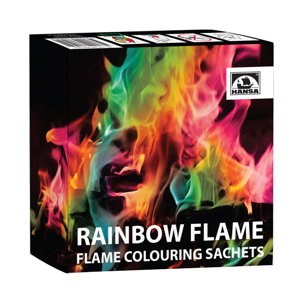 Rainbow flame 5 poser