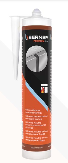 Silikon for høye temperaturer, 310 ml, Rød