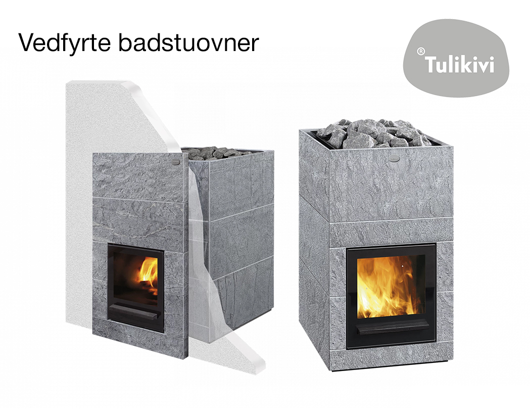 Tulikivi vedfyrte saunaovner