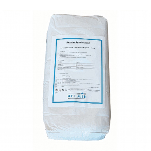 Helmin spesialpuss, 0-1mm, hvit, 20 kg