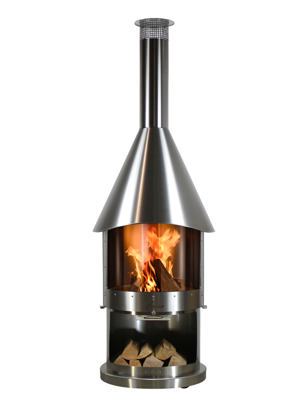 Firestar DN 800 Exclusive Swing m/glassdør (Ø80)