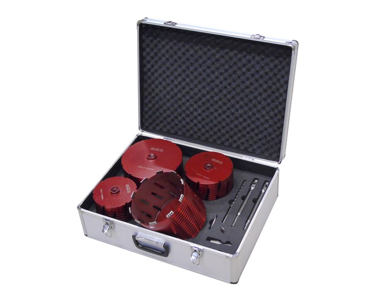 Kjerneborsett i koffert