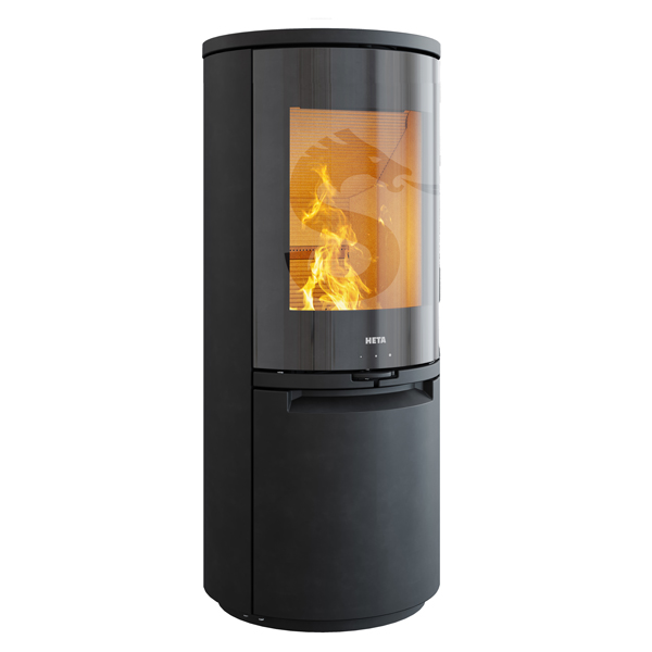 Heta Scan-Line 900, glassfront, sort